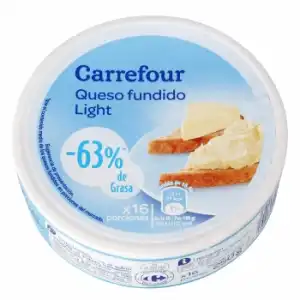 Queso fundido Light porciones 16 ud. Carrefour 250 g.