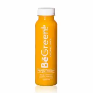 Smoothie de mango, maracuyá, banana y manzana ecológico Be Green si gluten botella 300 ml.