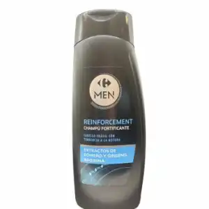 Champú fortificante cabello frágil Men Carrefour 400 ml.