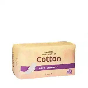 Compresa con alas super Deliplus Cotton Paquete 1 ud