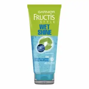 Gel fijador fuerte efecto mojado Wet Look Garnier Fructis 200 ml.