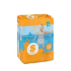 Pañal bañador desechable talla S Deliplus de 6-12 kg Paquete 12 ud