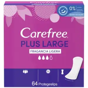 Protege slips plus large Carefree 64 ud.