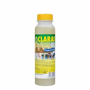 Claras de huevo líquidas pasteurizadas Botella 300 ml