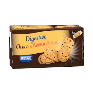 Galletas Digestive choco y avena Hacendado