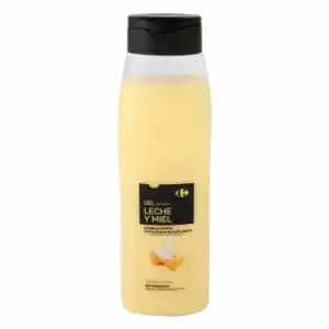 Gel de ducha leche y miel Carrefour 750 ml.