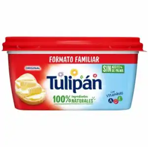Margarina Tulipán sin gluten sin aceite de palma 500 g.