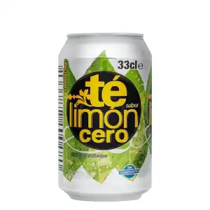 Refresco té sabor limón Hacendado cero Lata 330 ml