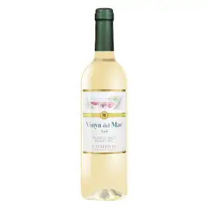 Vino blanco seco D.O Catalunya Vinya del Mar Azul Botella 750 ml