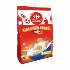 Galletas María mini Carrefour Classic sin aceite de palma 350 g.