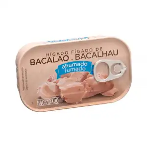 Hígado de bacalao ahumado Hacendado Lata 0.12 kg