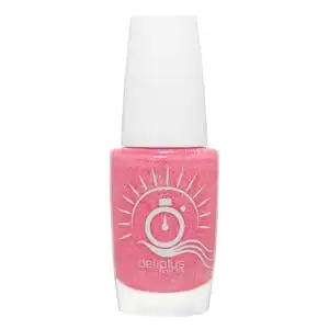Laca de uñas secado rápido Deliplus 183 glitter rosa oscuro  1 ud