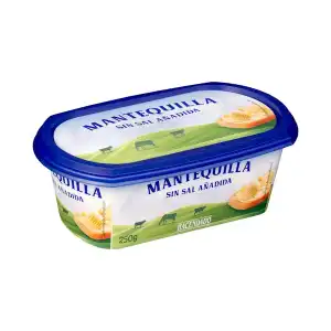 Mantequilla sin sal añadida Hacendado Tarrina 0.25 kg
