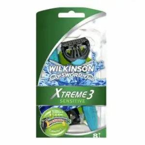 Maquinilla afeitar desechable triple hoja Xtreme III Wilkinson 8 ud.