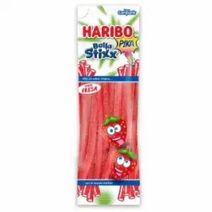 Regaliz de goma relleno sabor fresa Haribo 200 g.