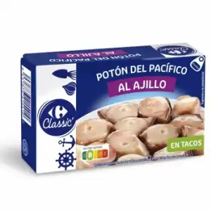 Tacos de potón al ajillo Classic ́ Carrefour 65 g.