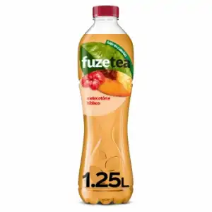 Té negro de melocotón y hibisco Fuze Tea 1,25 l.