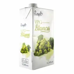 Vino blanco brik 1 l.