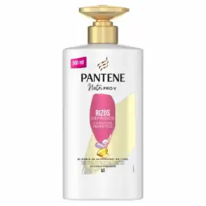 Acondicionador rizos definidos doble de nutrientes con 1 solo uso para rizos encrespados Nutri Pro-V Pantene 500 ml.