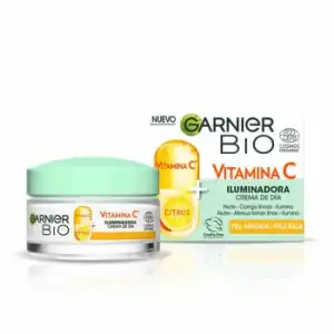 Crema de día Iluminadora con vitamina C citrus ecológico Garnier 50 ml.