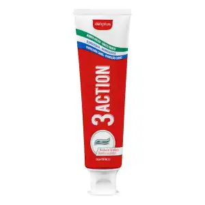 Dentífrico 3 action Deliplus Tubo 0.1 100 ml