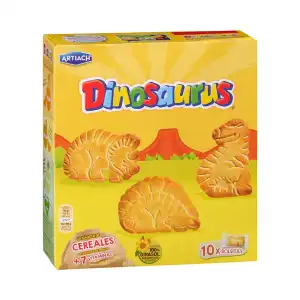 Galletas Dinosaurus con cereales Caja 0.411 kg