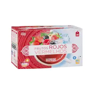 Infusión frutos rojos Hacendado Caja 0.04 100 g