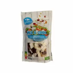 Mezcla de frutos secos con coco deshidratado Mix & Cook Sensation Carrefour doy pack 140 g.