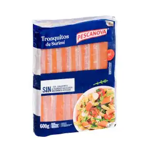 Tronquitos de surimi Pescanova ultracongelados Paquete 0.6 kg