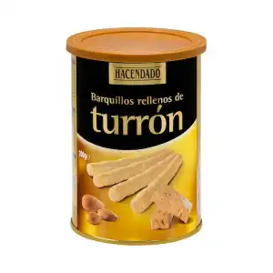 Barquillos rellenos de turrón Hacendado Bote 0.2 kg