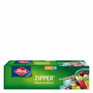 Bolsas multiusos con cierre cremallera Zipper 1l. Albal 12 ud.