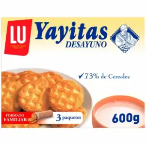 Galletas Yayitas Desayuno Lu 600 g.