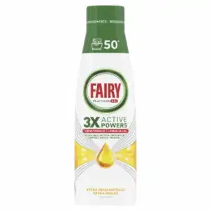 Gel para lavavajillas fragancia limón Platinum Fairy 50 lavados.