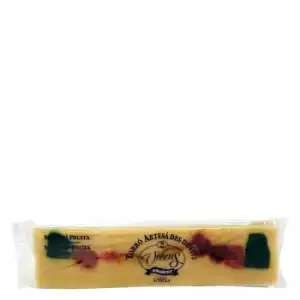 Turrón de mazapán con fruta Vicens 300 g.