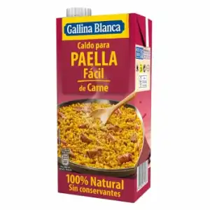 Caldo para paella de carne Gallina Blanca sin gluten 1 l.