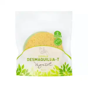 Esponja facial desmaquillante Deliplus vegetal Paquete 1 ud