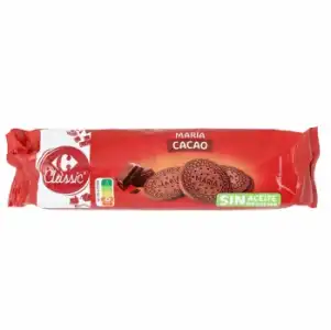 Galleta María cacao Carrefour 265 g.