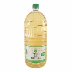 Vino blanco de mesa Vegas del Rivilla botella 2 l.