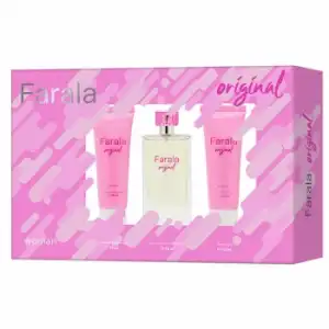 Estuche Farala Original Woman: colonia 75 ml + body lotion 75ml y gel de ducha 75 ml