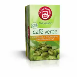 Infusión de café verde en bolsitas Pompadour 20 ud.