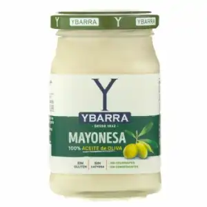 Mayonesa con aceite de oliva Ybarra sin gluten y sin lactosa 225 ml.