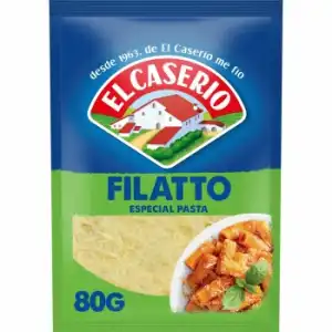 Queso rallado filatto especial pasta El Caserío 80 g.