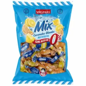 Caramelos blandos multifrutas sin azúcar Virginias sin gluten y sin lactosa 110 g.