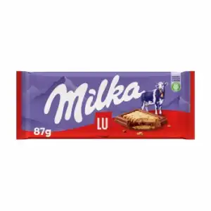 Chocolate con galleta Lu Milka 87 g.