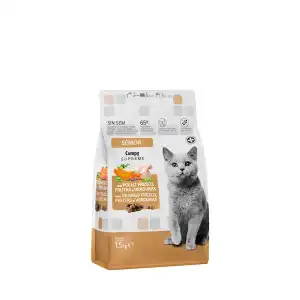 Comida gato sénior Supreme Compy con pollo fresco, frutas y verduras Paquete 1.5 kg