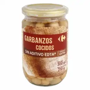 Garbanzos cocidos Carrefour 210 g.