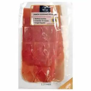 Jamón Serrano Reserva en medias lonchas Carrefour El Mercado 70 g