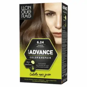 Tinte de cabello permanente tono 6.24 marrón macadamia Llongueras Color Advance 1 ud.