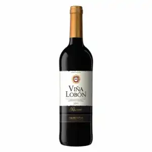 Vino D.O. Valdepeñas tinto reserva Viña Lobón 75 cl.