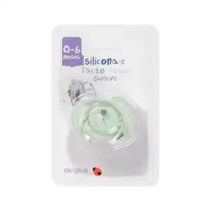 Chupete silicona reversible tacto suave Deliplus +0 a 6 meses